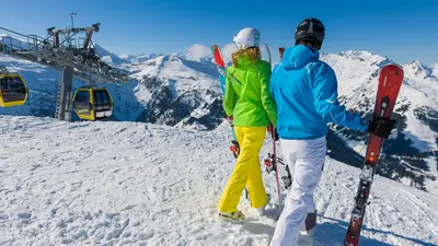 Skifahrer am Stubnerkogel