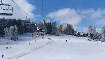 Blick auf den Sessellift in Mönichkirchen-Mariensee