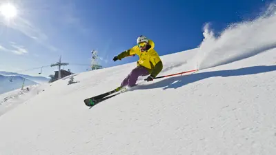 Skifahrer auf der Gemeindealpe