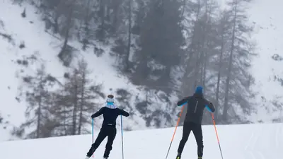 Langlauf am Reschensee