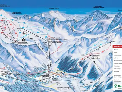 Pistenplan Sulden (Ortler Skiarena)