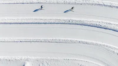 Langlaufen am Schnalstaler Gletscher