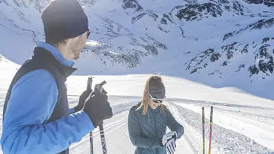 Langlaufen am Schnalstaler Gletscher