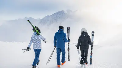 Unterwegs am Schnalstaler Gletscher