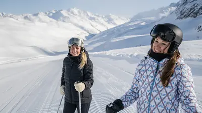 Skispaß am Schnalstaler Gletscher