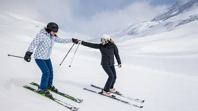 Skispaß im Schnalstal