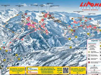 Pistenplan Limone Piemonte