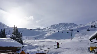 Blick auf das Skigebiet Ratschings-Jaufen