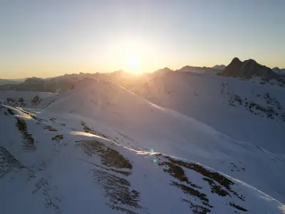 Dämmerung im Skigebiet Plose-Brixen © Horeca