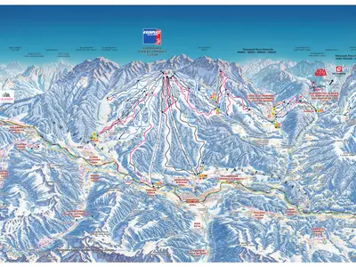 Pistenplan Kronplatz