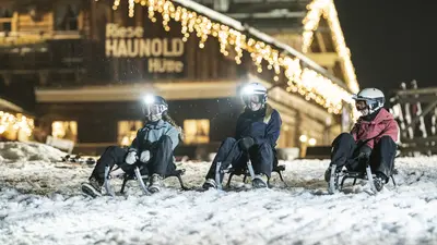 Nachtrodeln in den 3 Zinnen