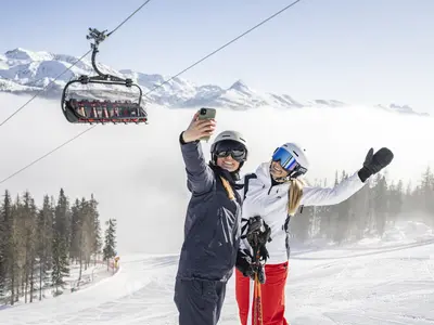 Skifahren im Skigebiet 3 Zinnen © Harald Wisthaler