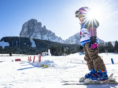 Mehrere Übungsareale bieten perfekte Bedingungen zum Lernen des Skisports © Val Gardena | Gröden