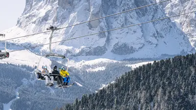 Sessellift vor Langkofel