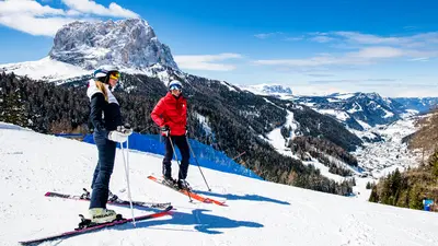 Im Skigebiet Val Gardena