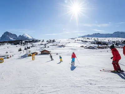 Unterwegs auf der Seiser Alm © Dolomiti Superski / Harald Wisthaler
