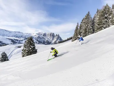 Skifahren auf der Seiser Alm © IDM Südtirol, Harald Wisthaler