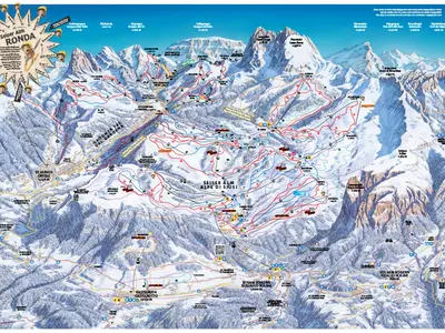 Pistenplan Seiser Alm