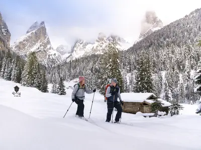 Schneeschuhwandern auf der Seiser Alm © Seiser Alm Marketing / Roschan Fill
