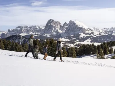Winterwandern auf der Seiser Alm © Seiser Alm Marketing / Roschan Fill