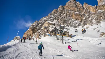 Skipiste in Cortina