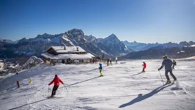 Skifahren in Cortina