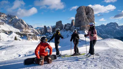 Skifahren in Cortina