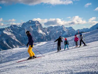 Cortina d´Ampezzo ist auch bei Familien sehr beliebt © manazproductions