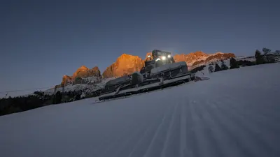 Pistenpräparierung in Carezza