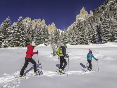 Schneeschuhwanderung im Fassatal © Archivio Immagini Apt Val di Fassa
