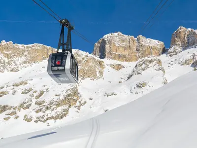 Gondel im Val di Fassa © Archivio Immagini ApT Val di Fassa / Nicolo Miana