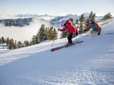 Skifahren auf der Alpe Cermis © www.visitfiemme.it / Foto Modica