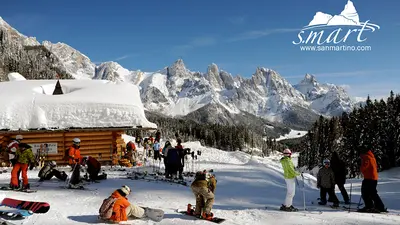 Hütte im Skigebiet San Martino