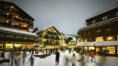 Blick in den Ort Madonna di Campiglio