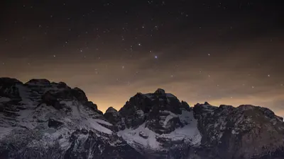 Nachthimmel über Madonna di Campiglio