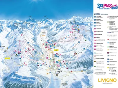 Pistenplan Livigno