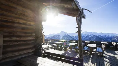 Sonnenterrasse auf der Schwemmalm