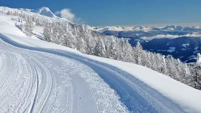 Skiweg auf der Schwemmalm