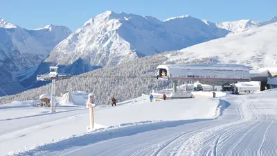 Perfekte Pisten beim Skifahren im Ultental