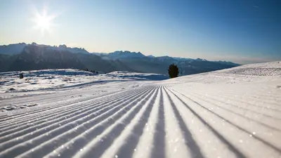 Präparierte Piste am Rittner Horn