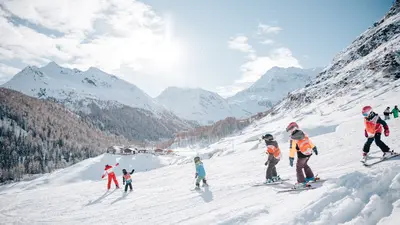 Skikurse für Kinder im Skigebiet Pfelders