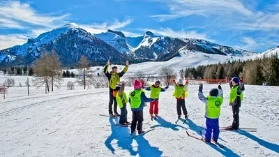 Kinderskischule im Skigebiet Monte Bondone