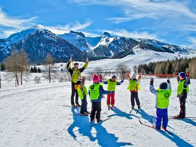 Kinderskischule im Skigebiet Monte Bondone © APT Trento, Monte Bondone, Valle dei Laghi / A. Ghezzer