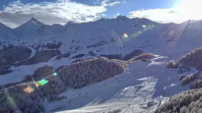 Blick ins Skigebiet Pila