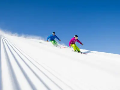 Skifahrer im Skigebiet Trysilfjellet © Trysil/Ola Matsson