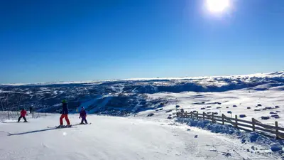 Panoramablick im Skigebiet Geilofjellet