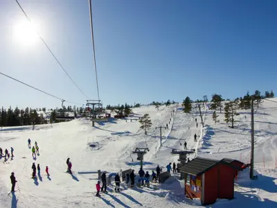 Pistentreiben im Skigebiet Vradal Skicenter © Vradal Panorama AS
