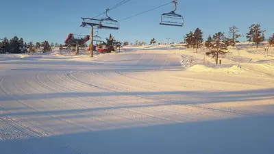 Sessellift im Skigebiet Vradal Skicenter