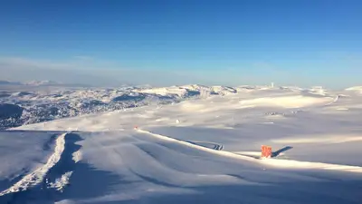 Panoramablick im Skigebiet Skeikampen