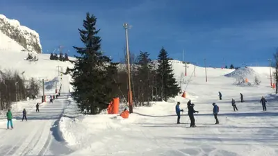 Pistentreiben im Skigebiet Skeikampen